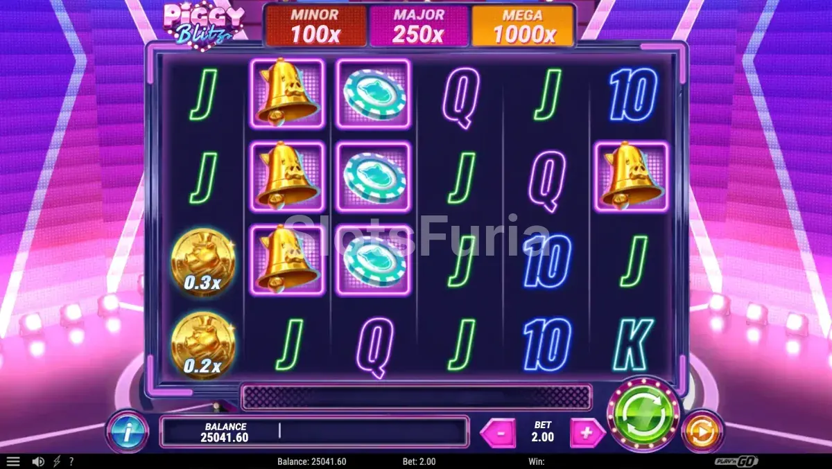 Juego base de Piggy Blitz con rodillos y alcancías