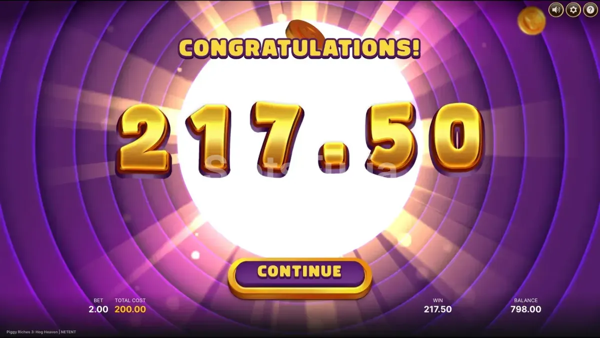 Gran victoria en Piggy Riches 3 Hog Heaven con multiplicadores activos