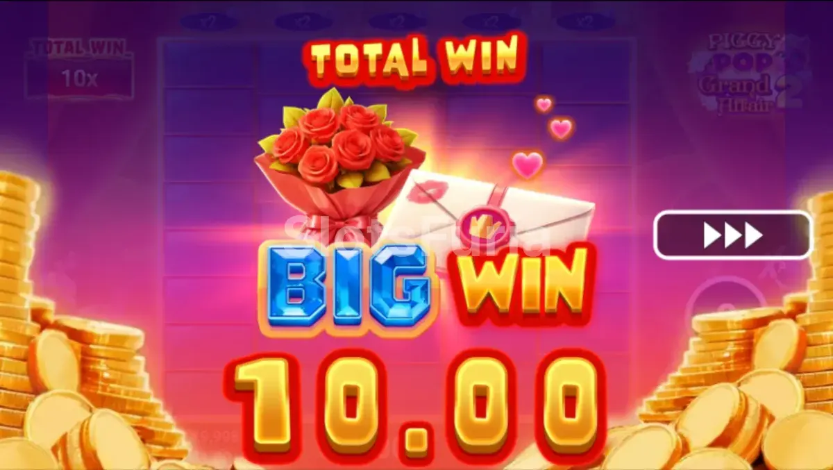 Gran victoria durante el bonus de PiggyPop Grand Affair 2