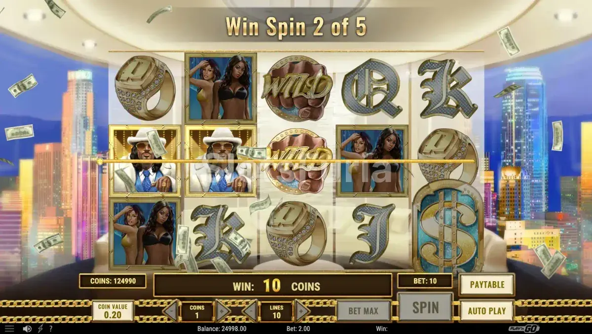 Ronda de giros Win Spin activada en Pimped