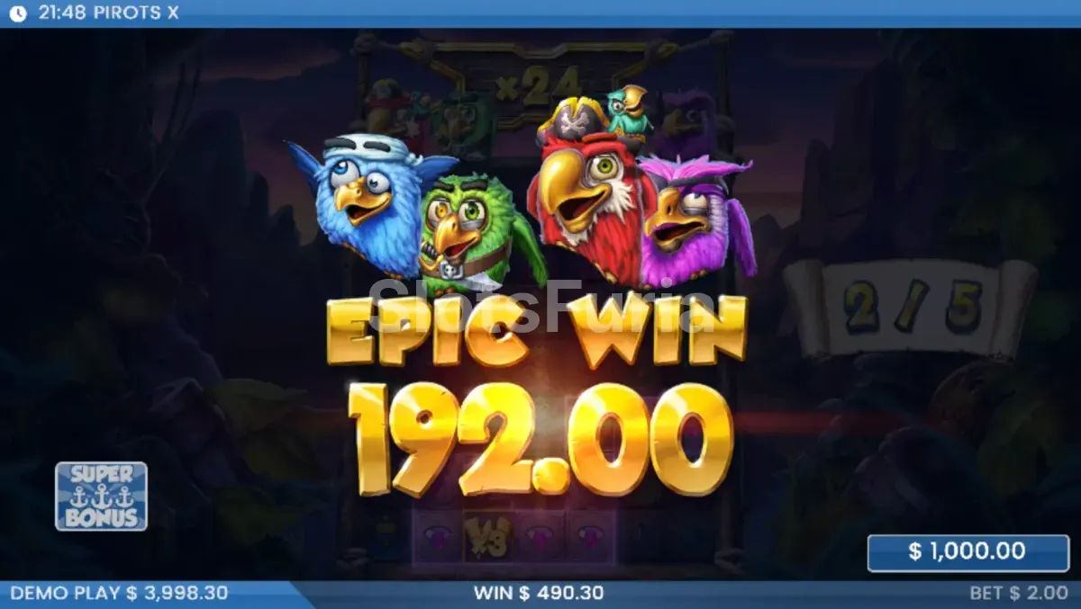 Gran victoria épica en Pirots X durante los giros gratis