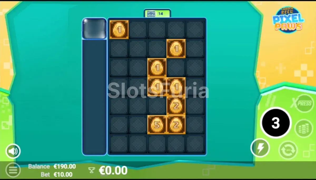 Modo de giros gratuitos activo en Pixel Paws con multiplicadores en acción
