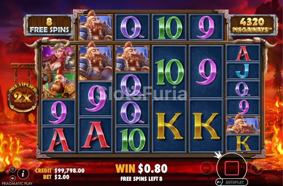 Ronda de tiradas gratis activa en Power of Thor Megaways