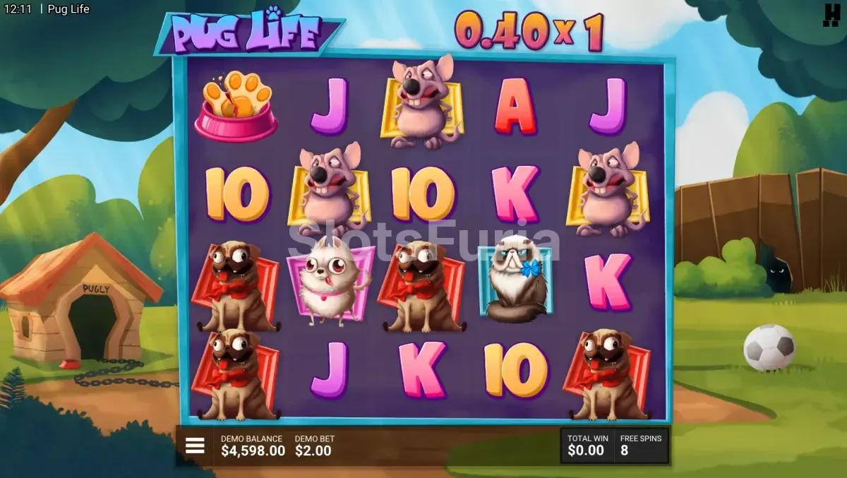 Ronda de giros gratuitos activada en Pug Life