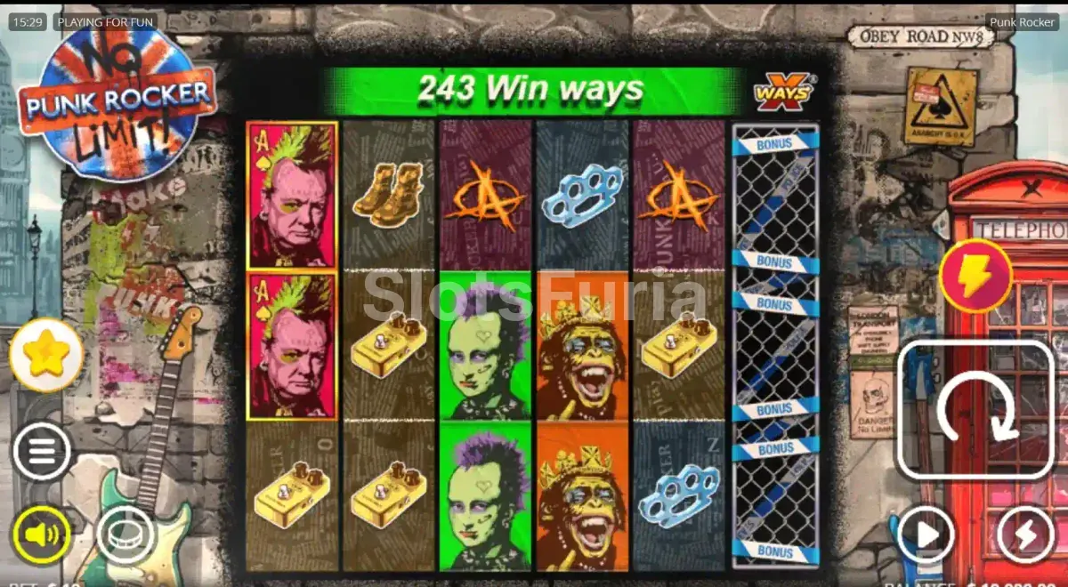 Juego base de Punk Rocker con la cuadrícula de 5 rodillos