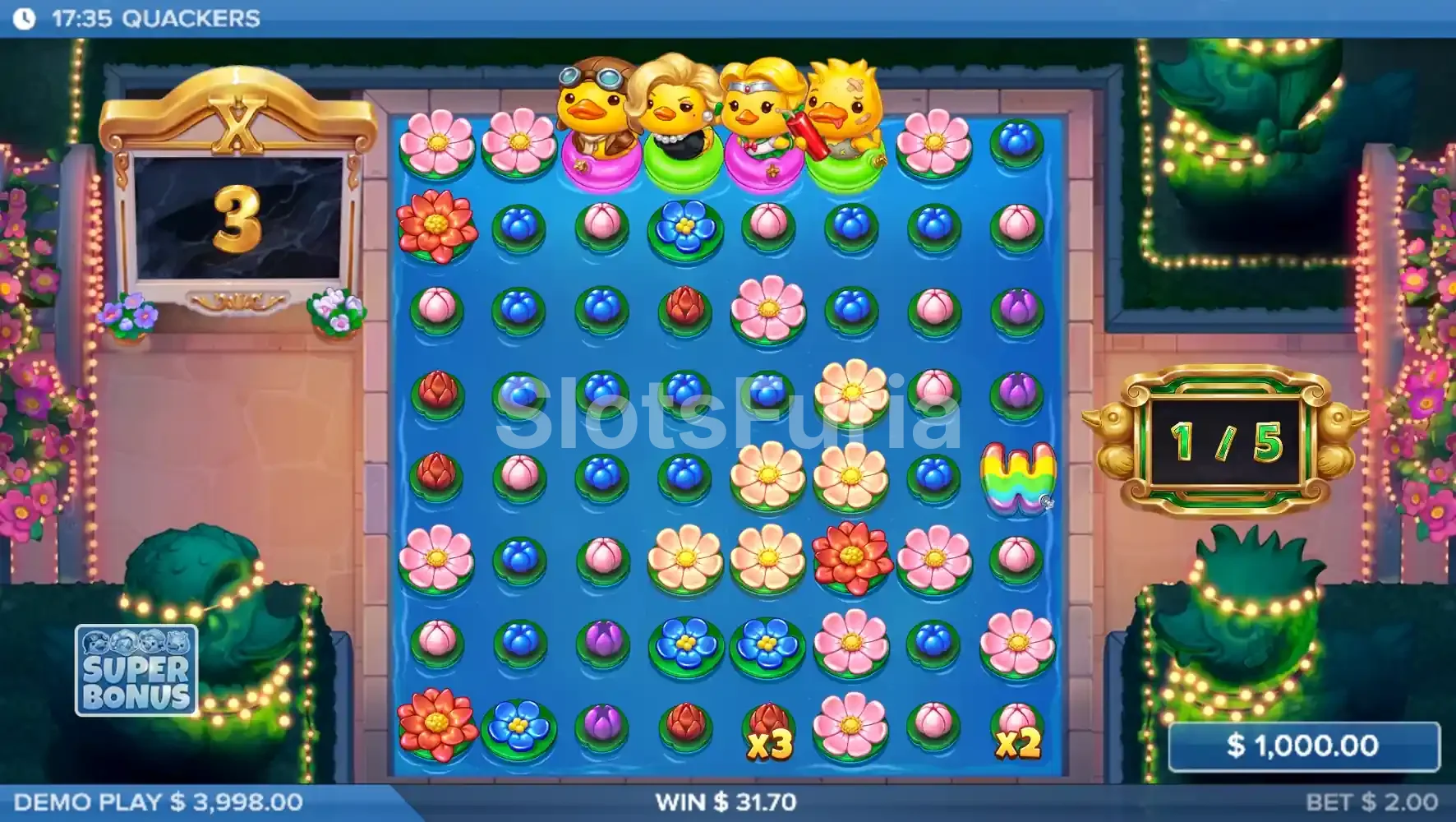 Ronda de Quack Drops de Quackers con cuadrícula ampliada 8x8