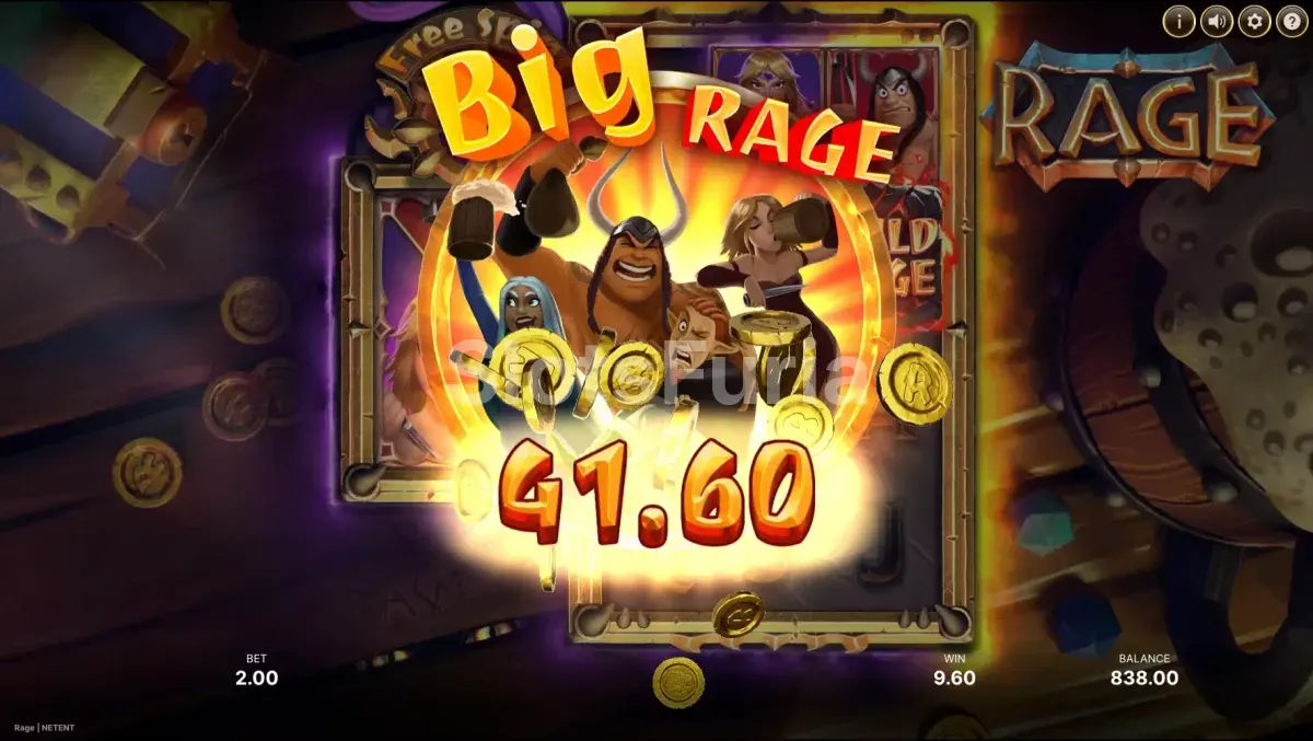 Gran victoria en la tragamonedas Rage de NetEnt
