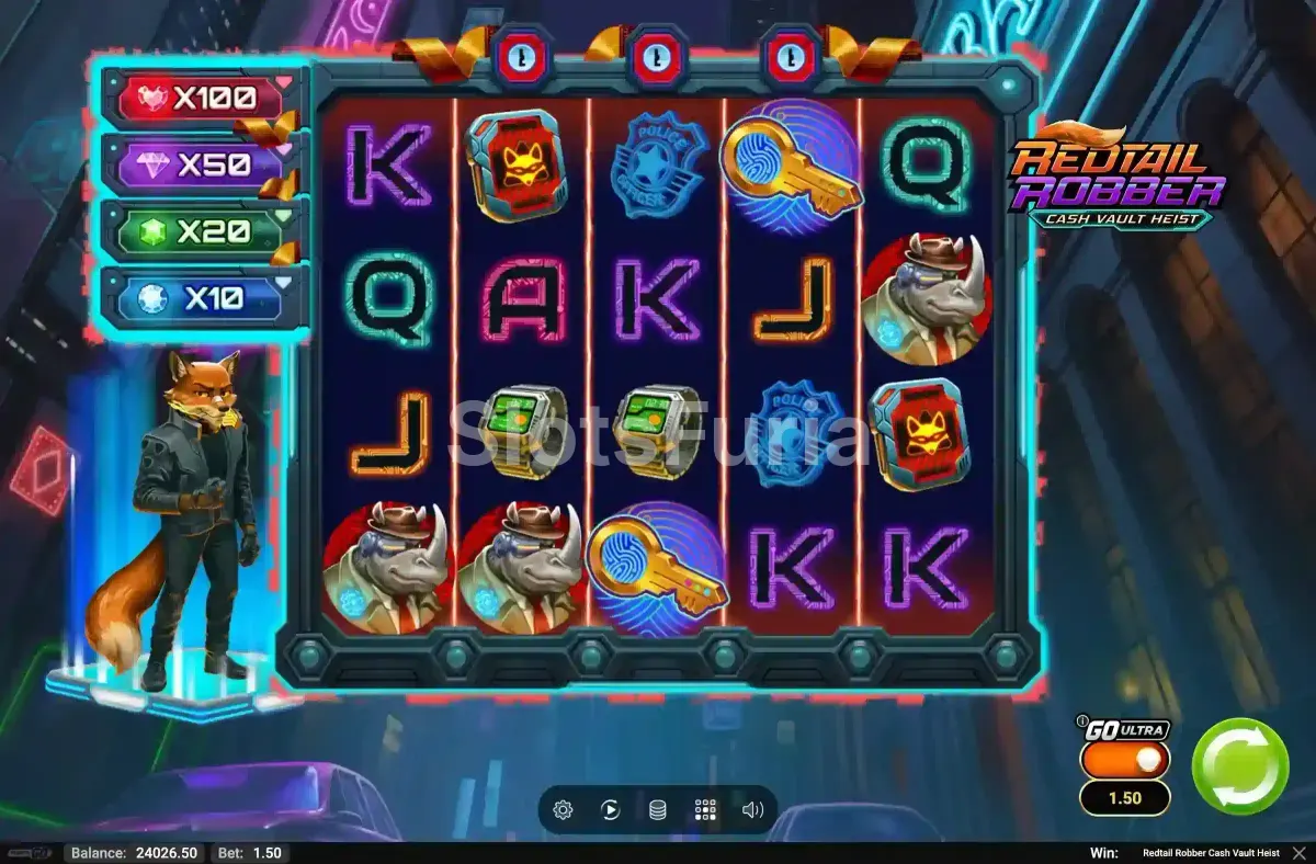 Modo Ultra activado en Redtail Robber Cash Vault Heist