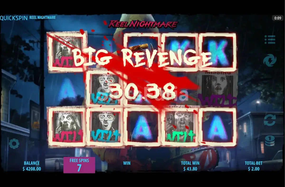 Gran victoria en la tragamonedas Reel Nightmare