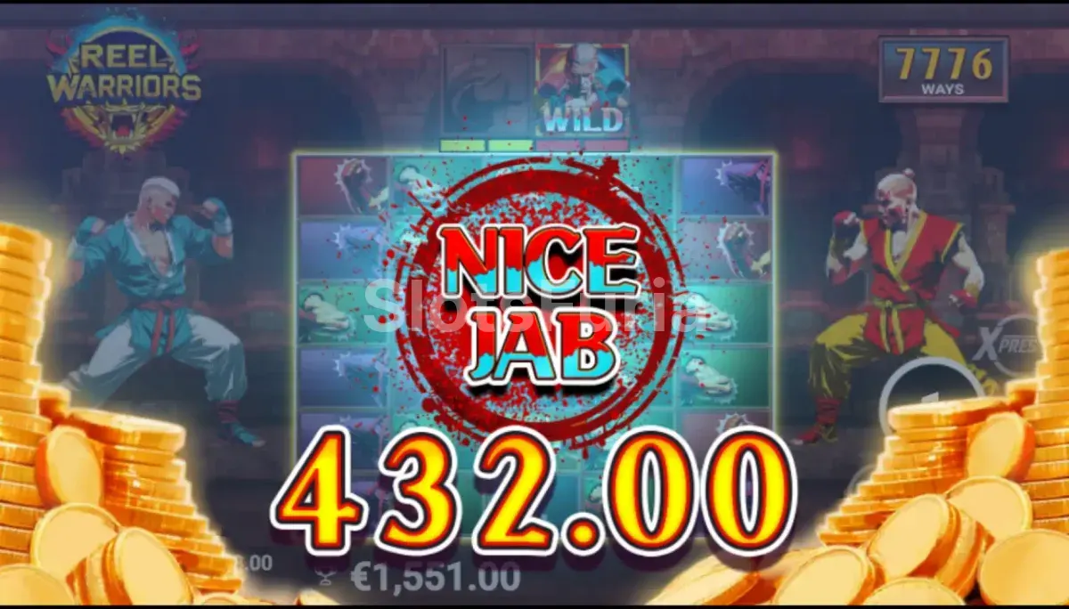 Gran victoria conseguida en Reel Warriors con multiplicadores activos
