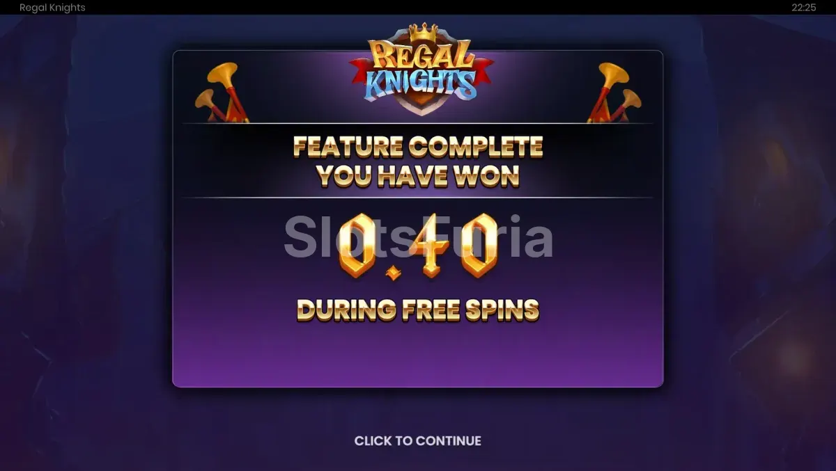 Gran victoria épica en la slot Regal Knights de Push Gaming