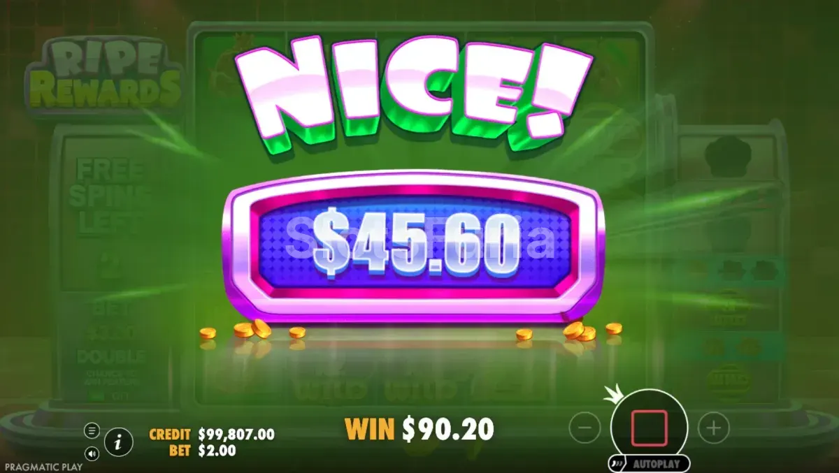 Gran victoria épica en la slot Ripe Rewards durante el bonus