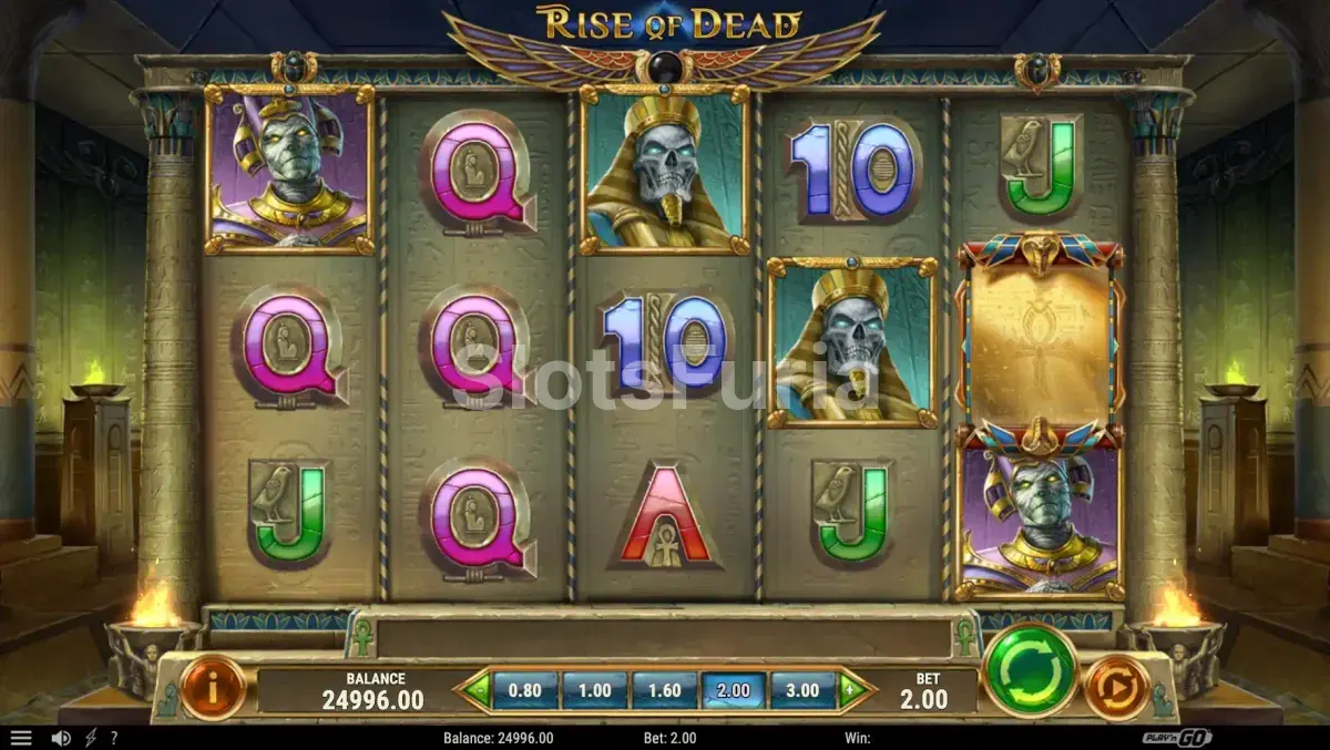 Segunda vista del juego base de Rise of Dead mostrando combinaciones activas