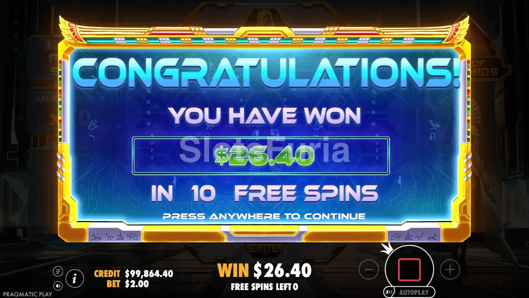Gran ganancia épica en Rise of Pyramids