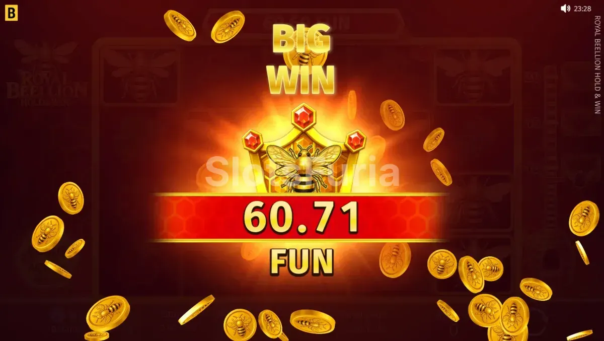 Gran victoria en Royal Beellion con el contador de ganancias disparado
