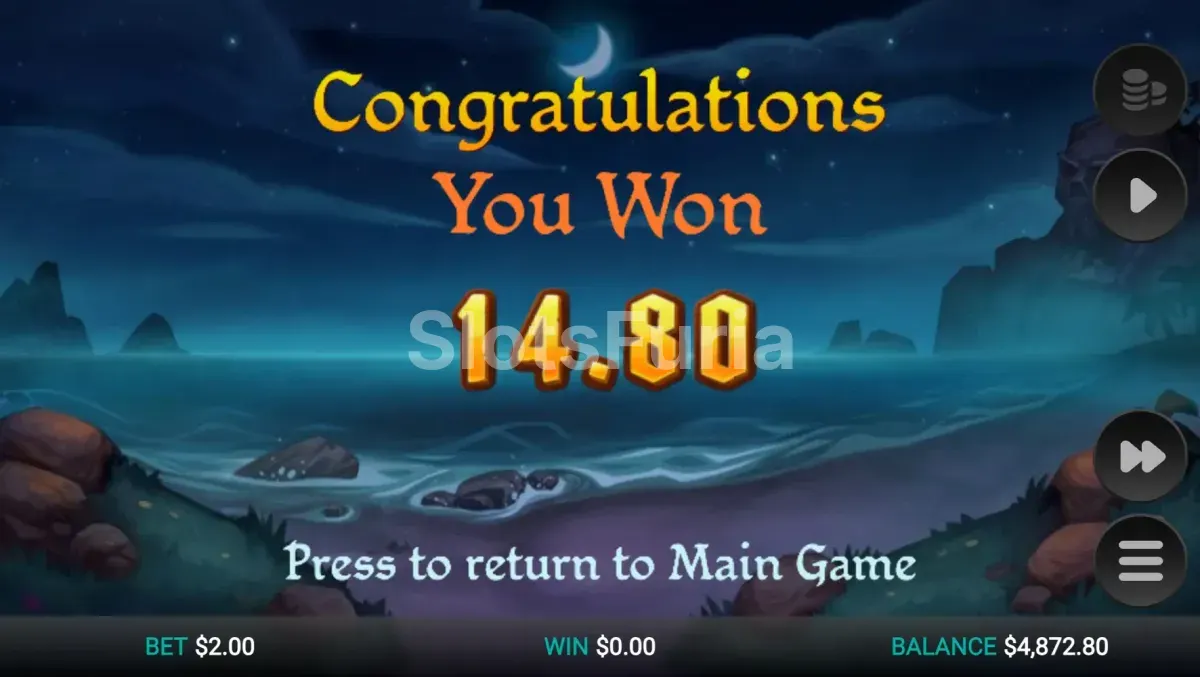 Gran victoria en Sails of Fortune con símbolo misterio expandido