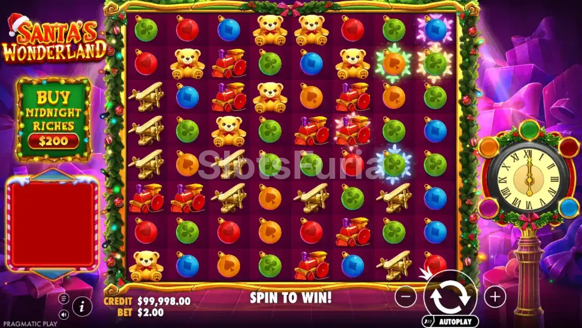 Juego base de Santas Wonderland con la grilla de 8x8