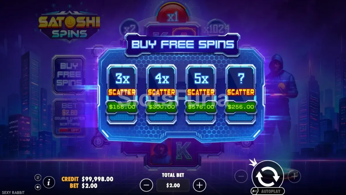 Opción de compra de bono en Satoshi Spins