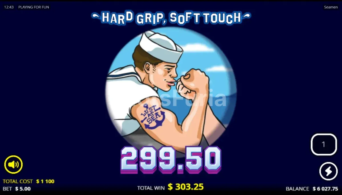 Gran victoria en Seamen con multiplicador máximo activado