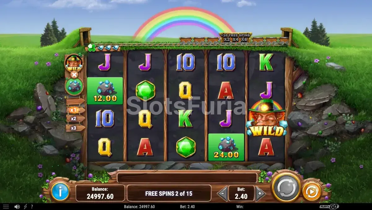Tiradas gratuitas de Shamrock Miner con rodillos expandidos