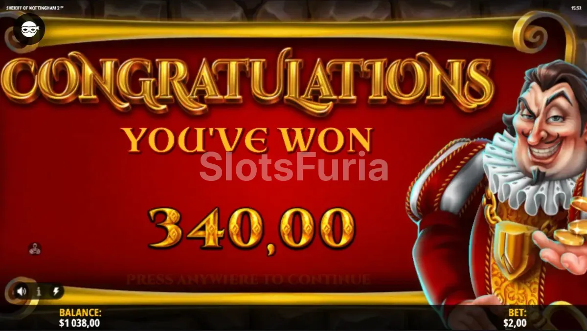 Gran victoria en Sheriff of Nottingham 2 con el marcador de ganancias al máximo