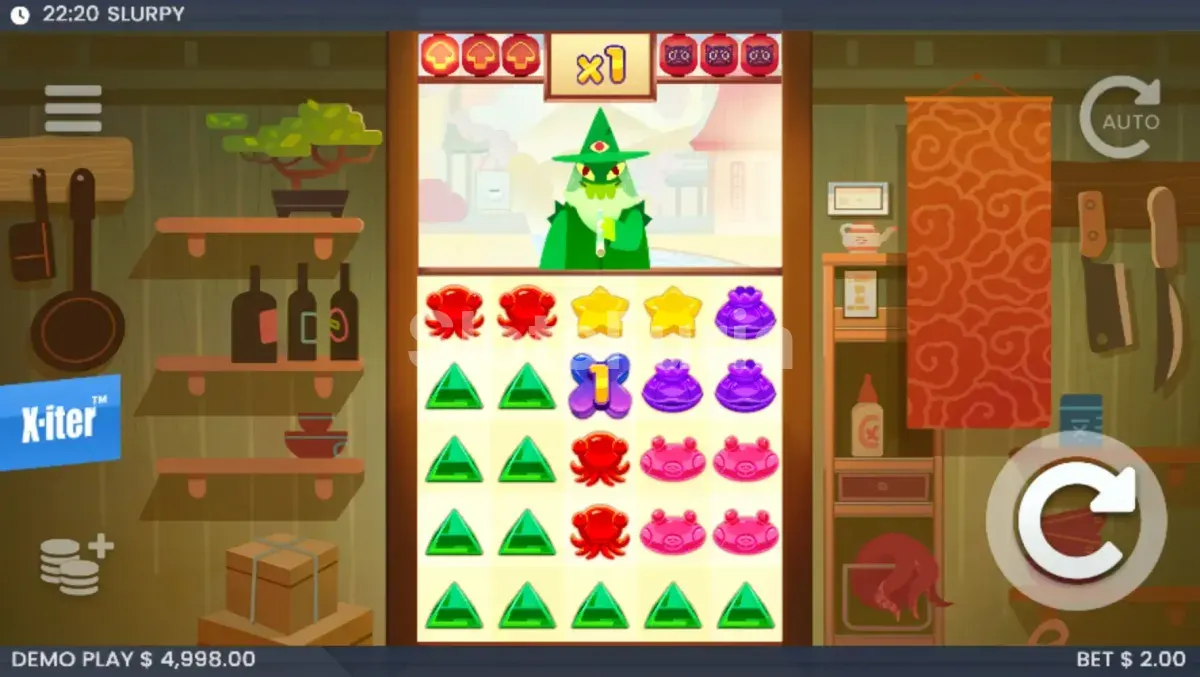 Pantalla principal del juego base en Slurpy