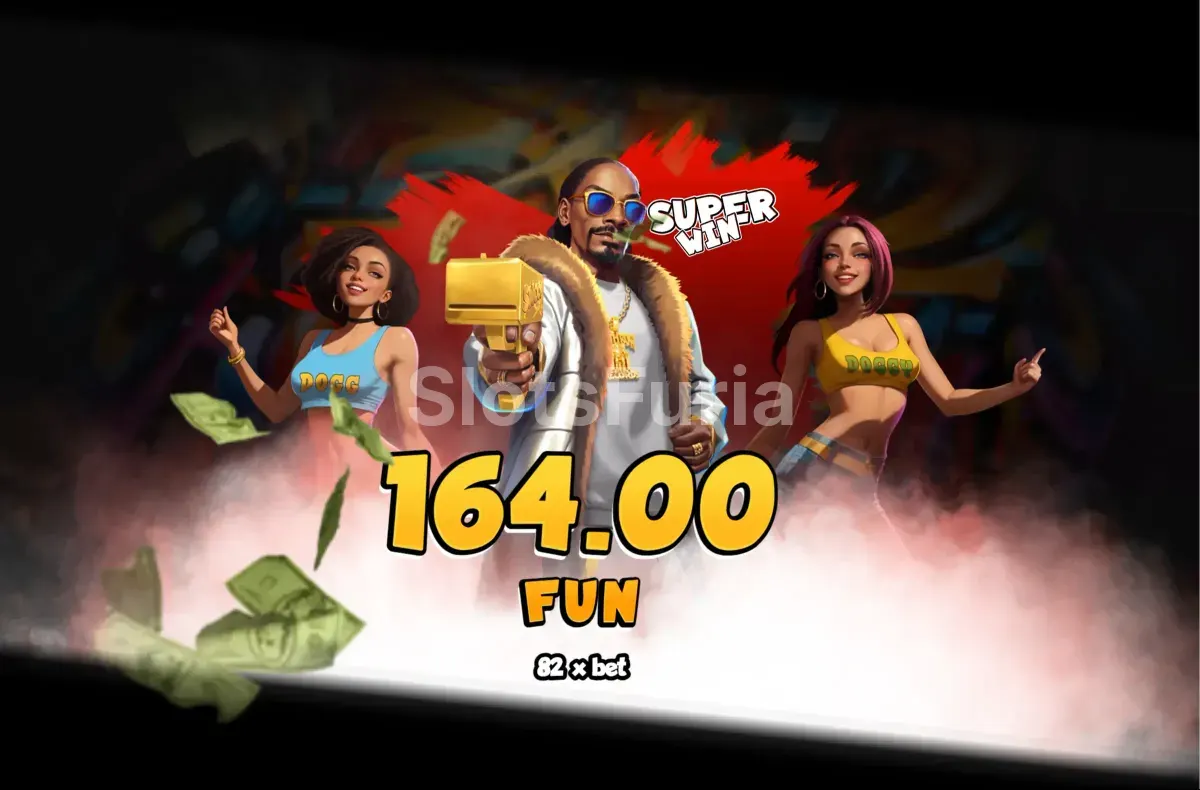Gran victoria en Snoop Dogg Dollars con explosión de multiplicadores en pantalla
