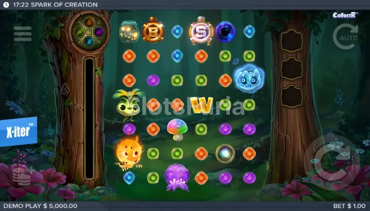 Pantalla principal del juego base Spark of Creation