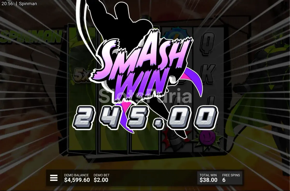 Gran victoria registrada en Spinman de Hacksaw Gaming