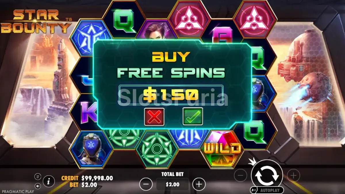 Función de compra de bonos en Star Bounty de Pragmatic Play