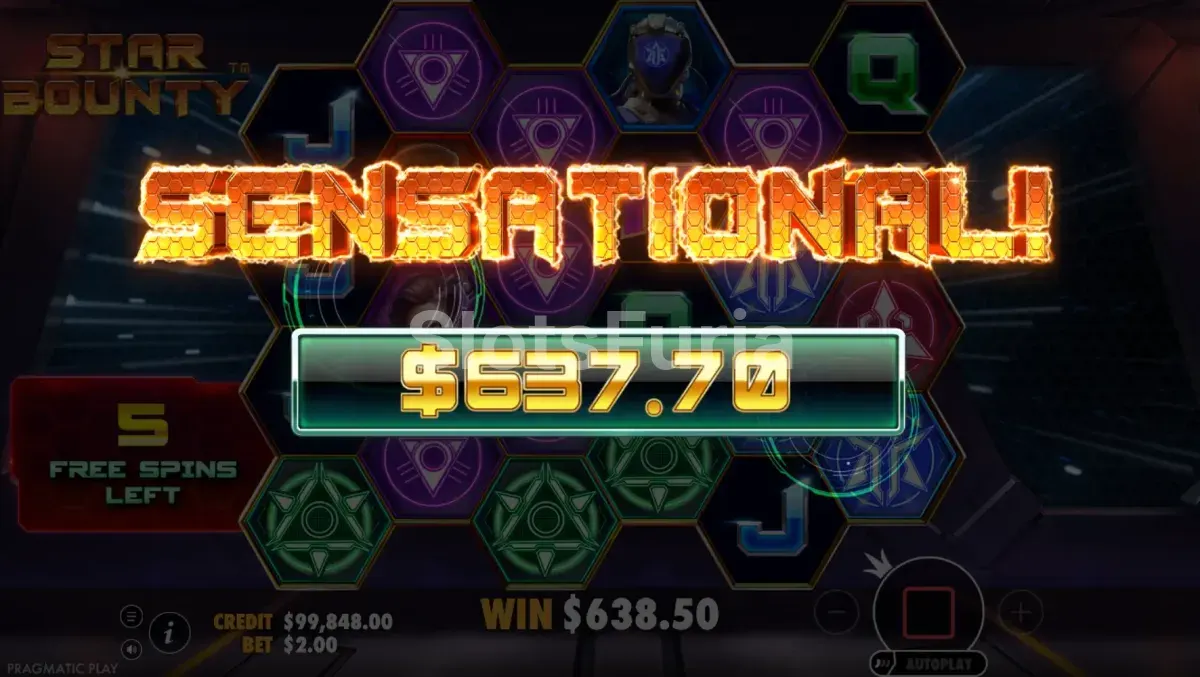 Gran ganancia en Star Bounty con multiplicadores wild combinados