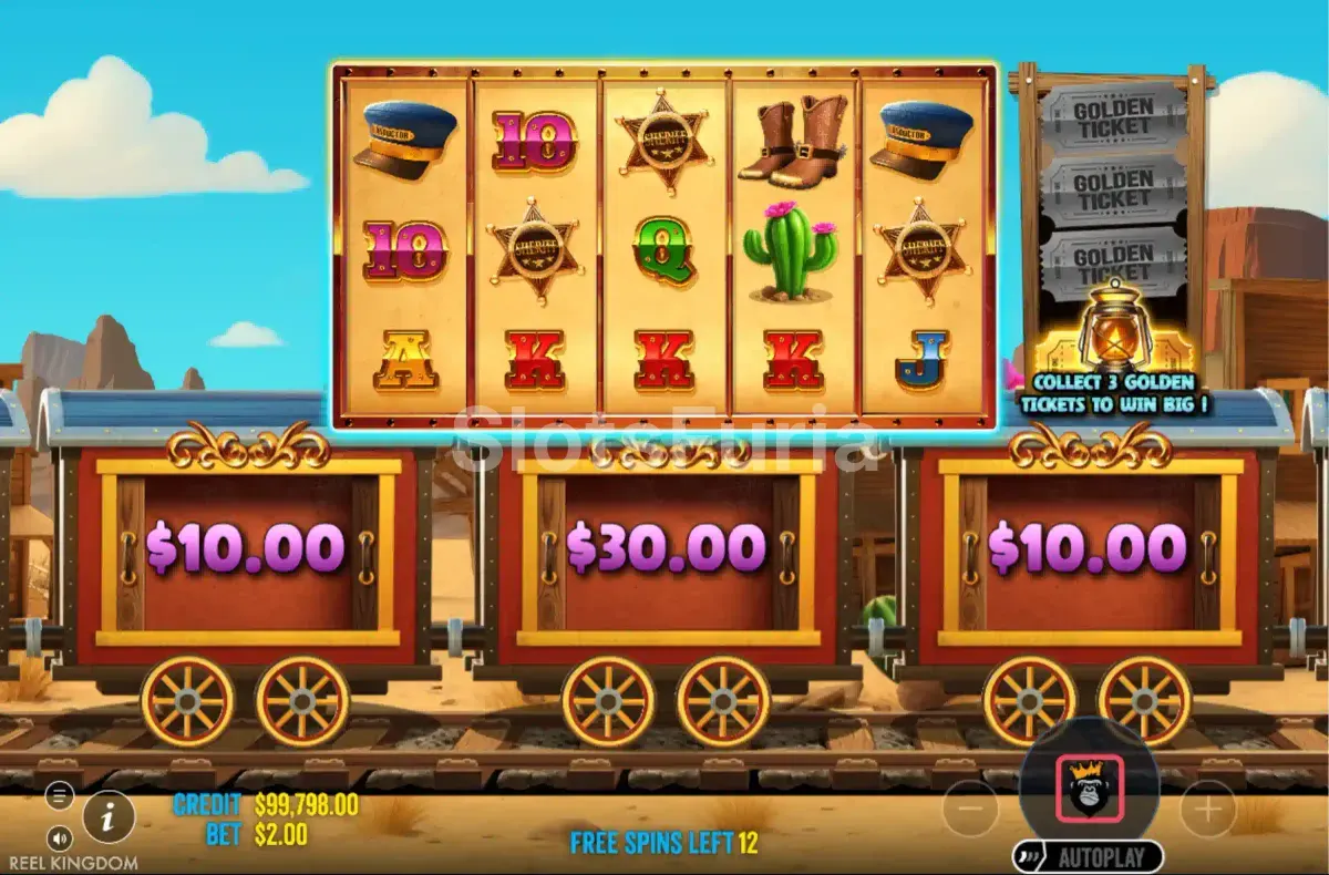 Ronda de giros gratuitos de Steamin Reels con multiplicadores activos