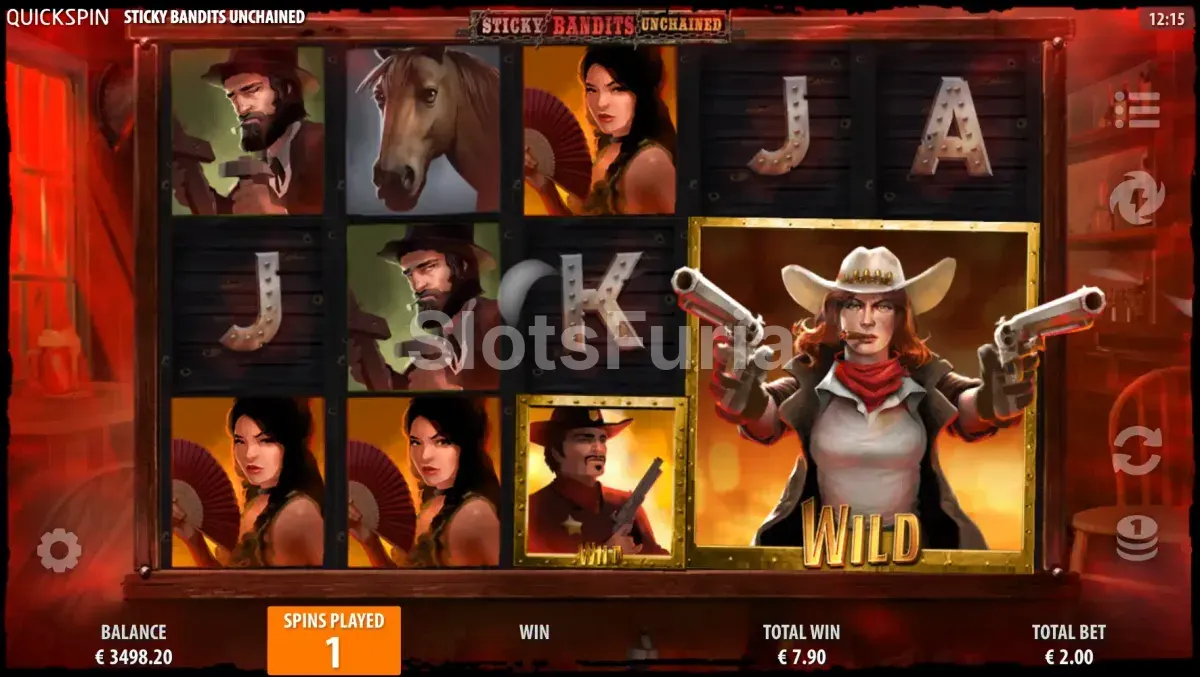Ronda de giros gratuitos de Sticky Bandits Unchained en acción