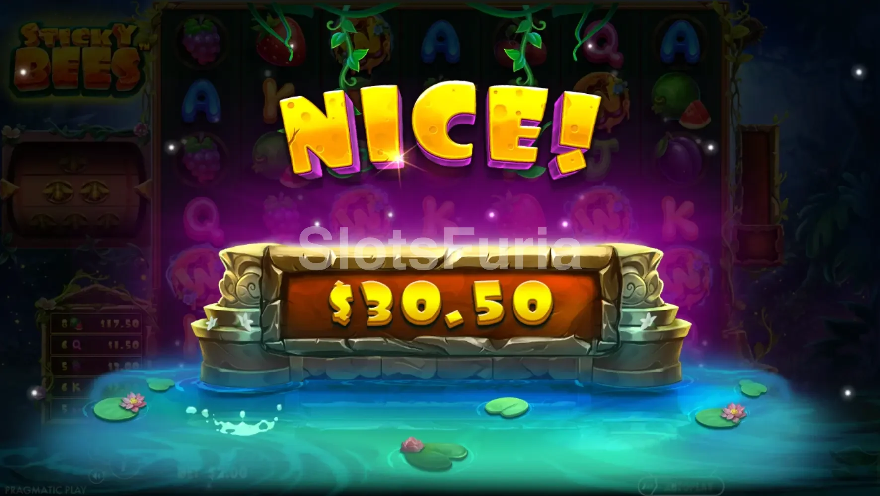 Gran victoria en Sticky Bees mostrando el potencial máximo