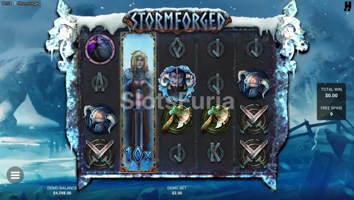 Giros gratis de Stormforged con portales y WILD pegajosos
