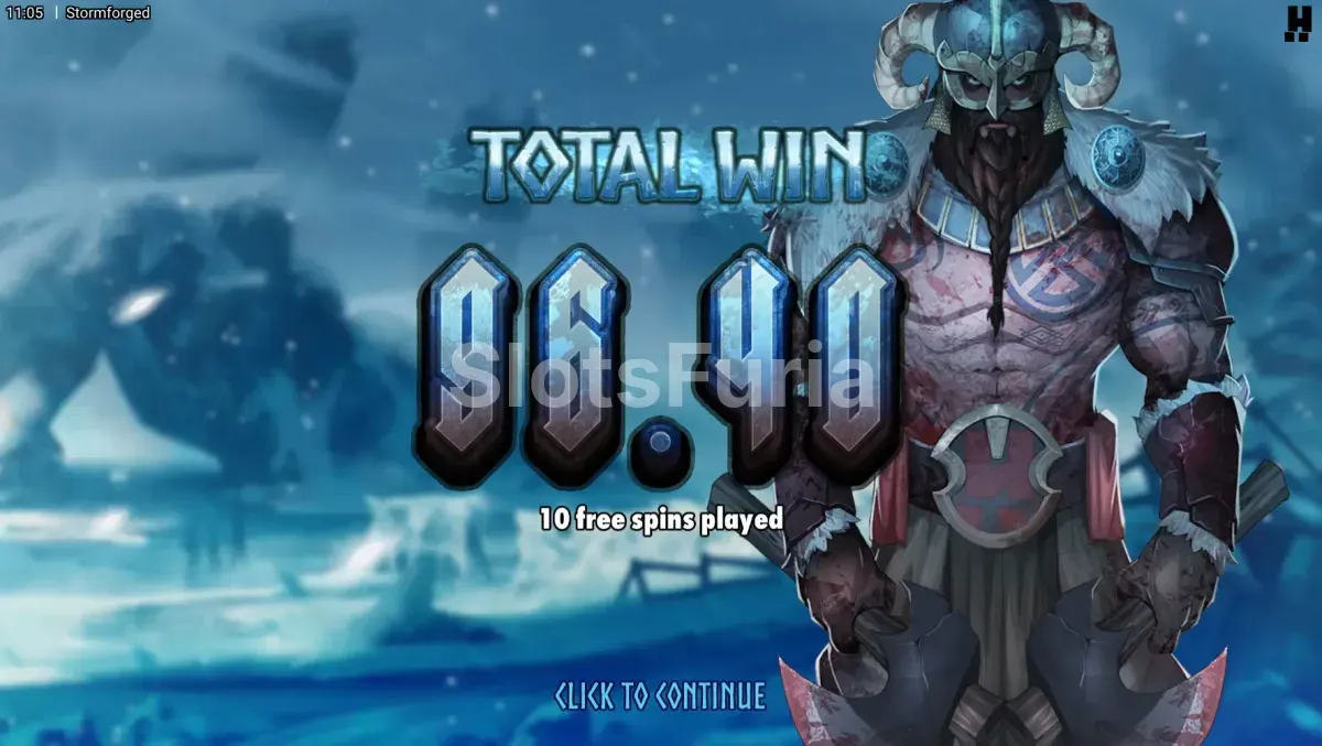 Gran premio en Stormforged con Storm Reels activas