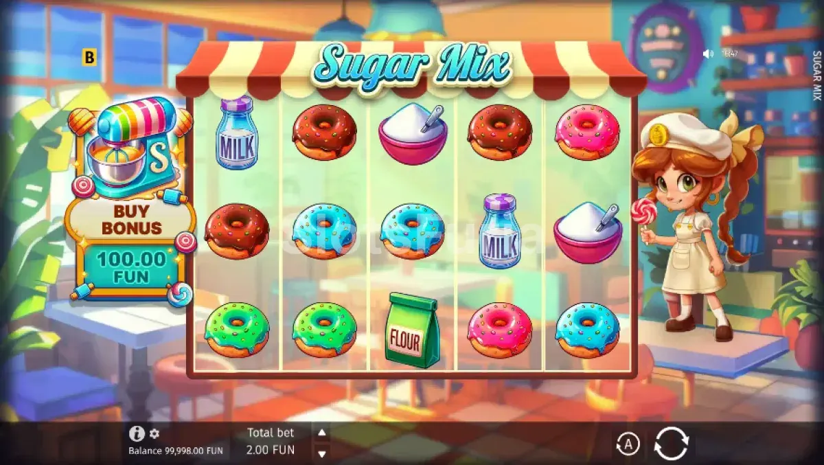 Pantalla principal del juego Sugar Mix de BGaming