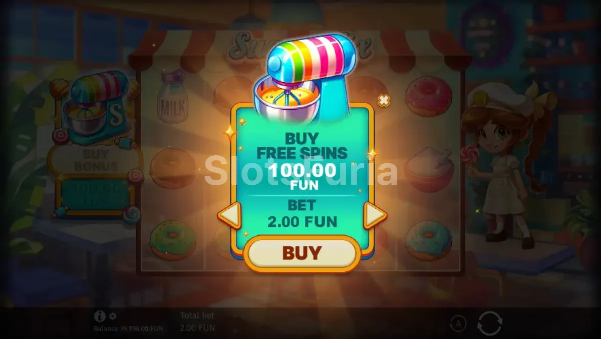 Opción de compra de bonos en Sugar Mix de BGaming