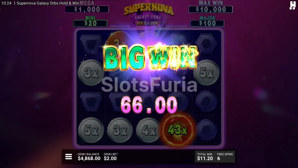 Gran premio en pantalla de Supernova Galaxy Orbs
