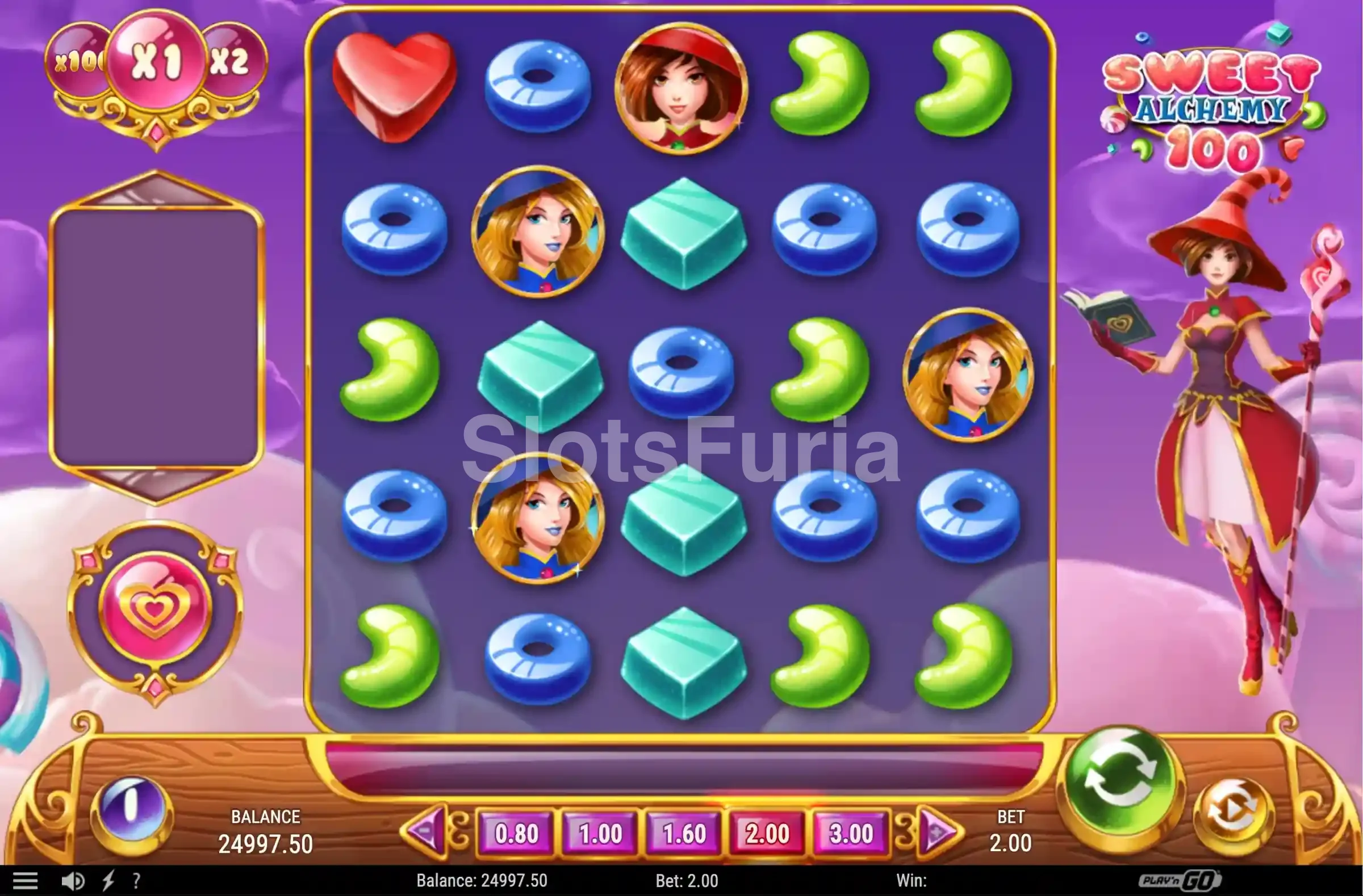 Segunda pantalla del juego base de Sweet Alchemy 100 en acción