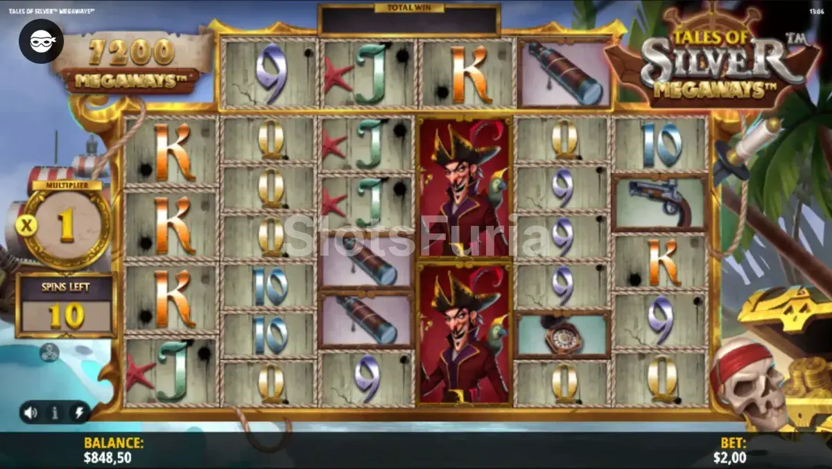 Ronda de giros gratuitos activada en Tales of Silver Megaways