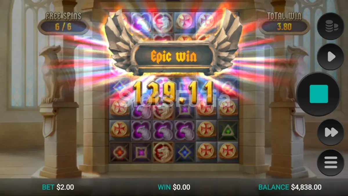 Gran victoria conseguida en Templar Tumble