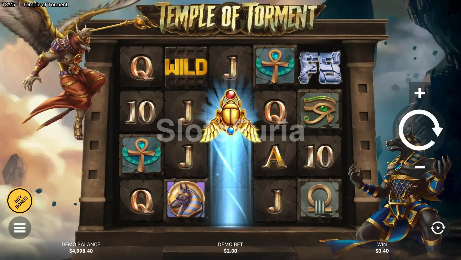Juego base de Temple of Torment con Ra y Anubis enfrentados