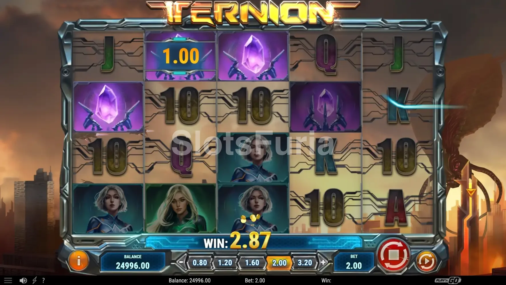 Segunda vista del juego base de Ternion con los modificadores activos