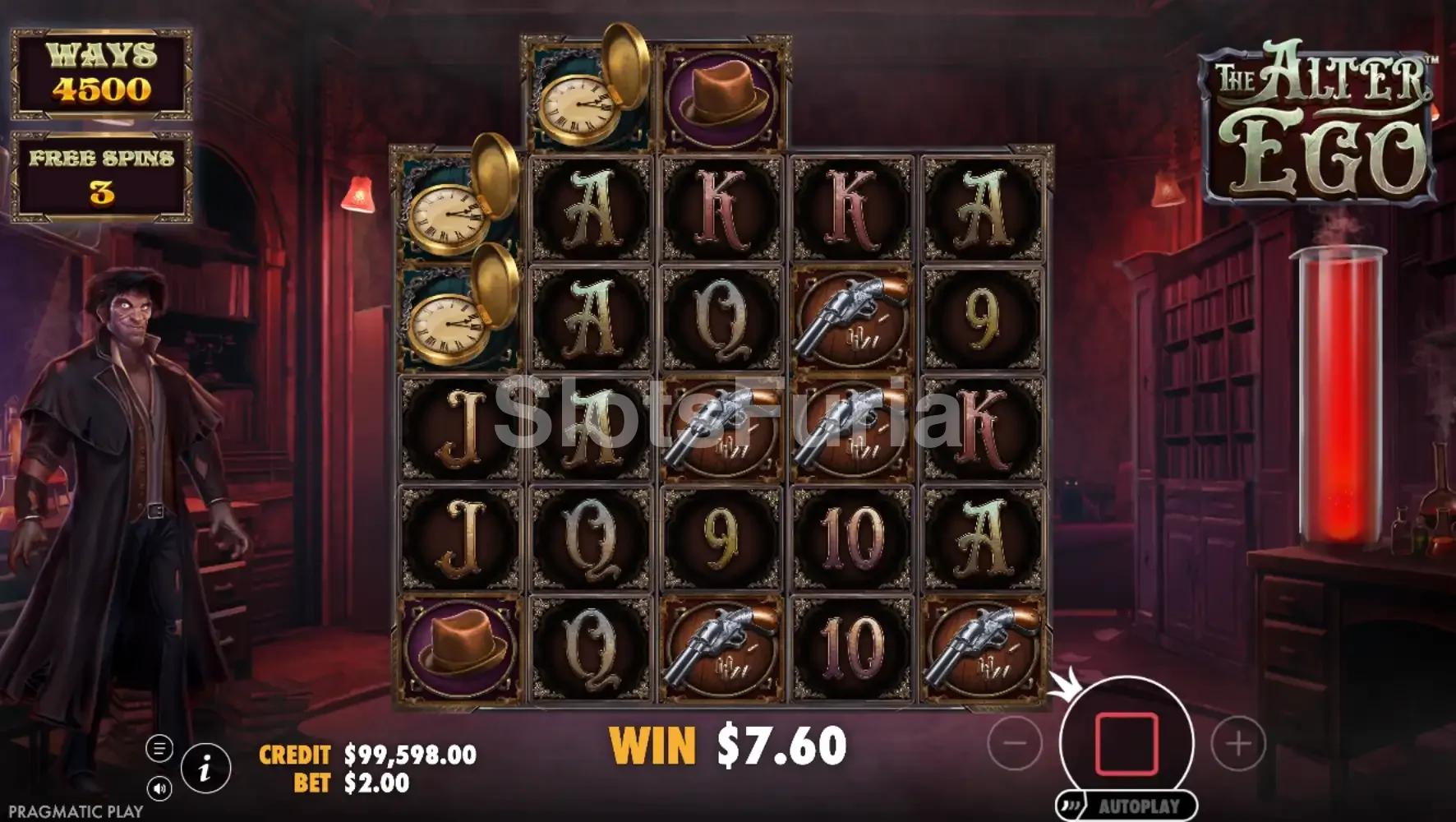 Ronda de giros gratis en The Alter Ego con carretes expandidos