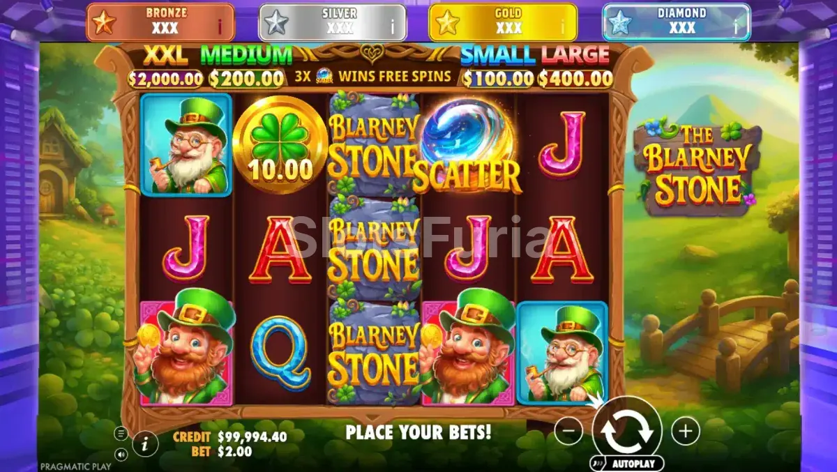 Segunda vista del juego base de The Blarney Stone en acción