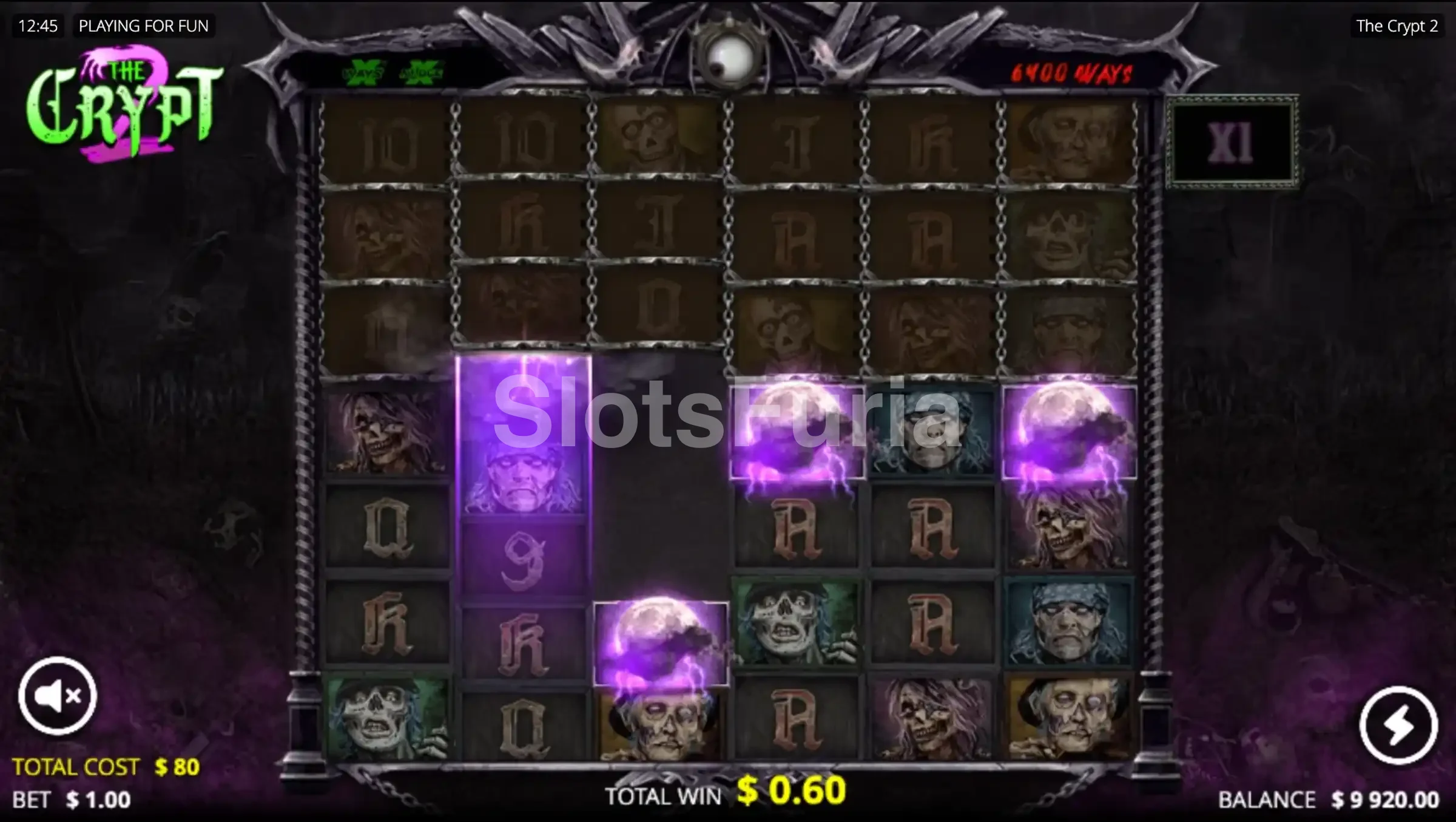 Ronda de giros gratis Entombed Spins en The Crypt 2