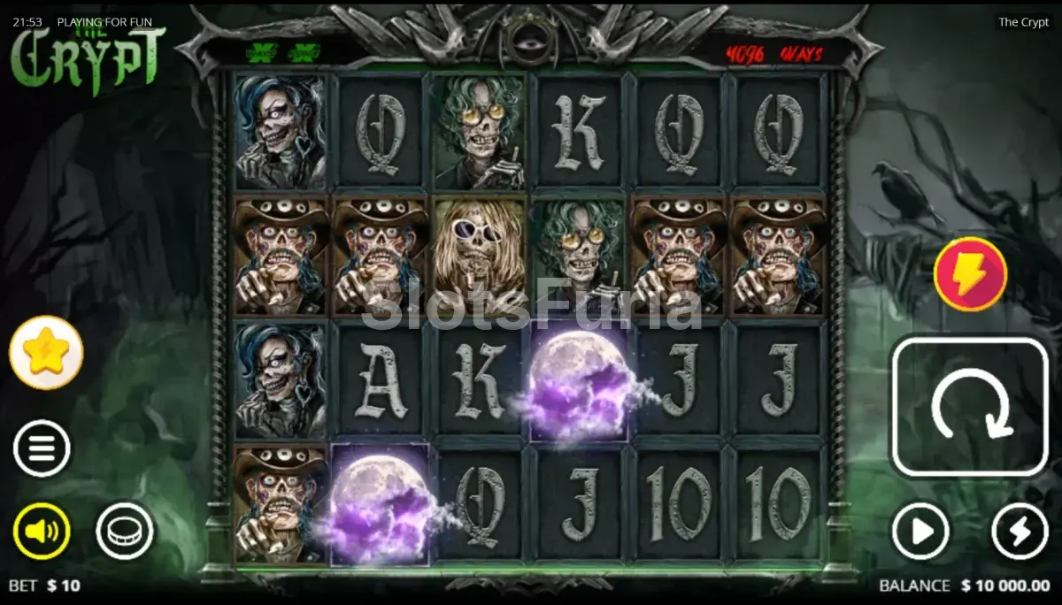 Juego base de The Crypt con sus 6 rouleaux en plena acción