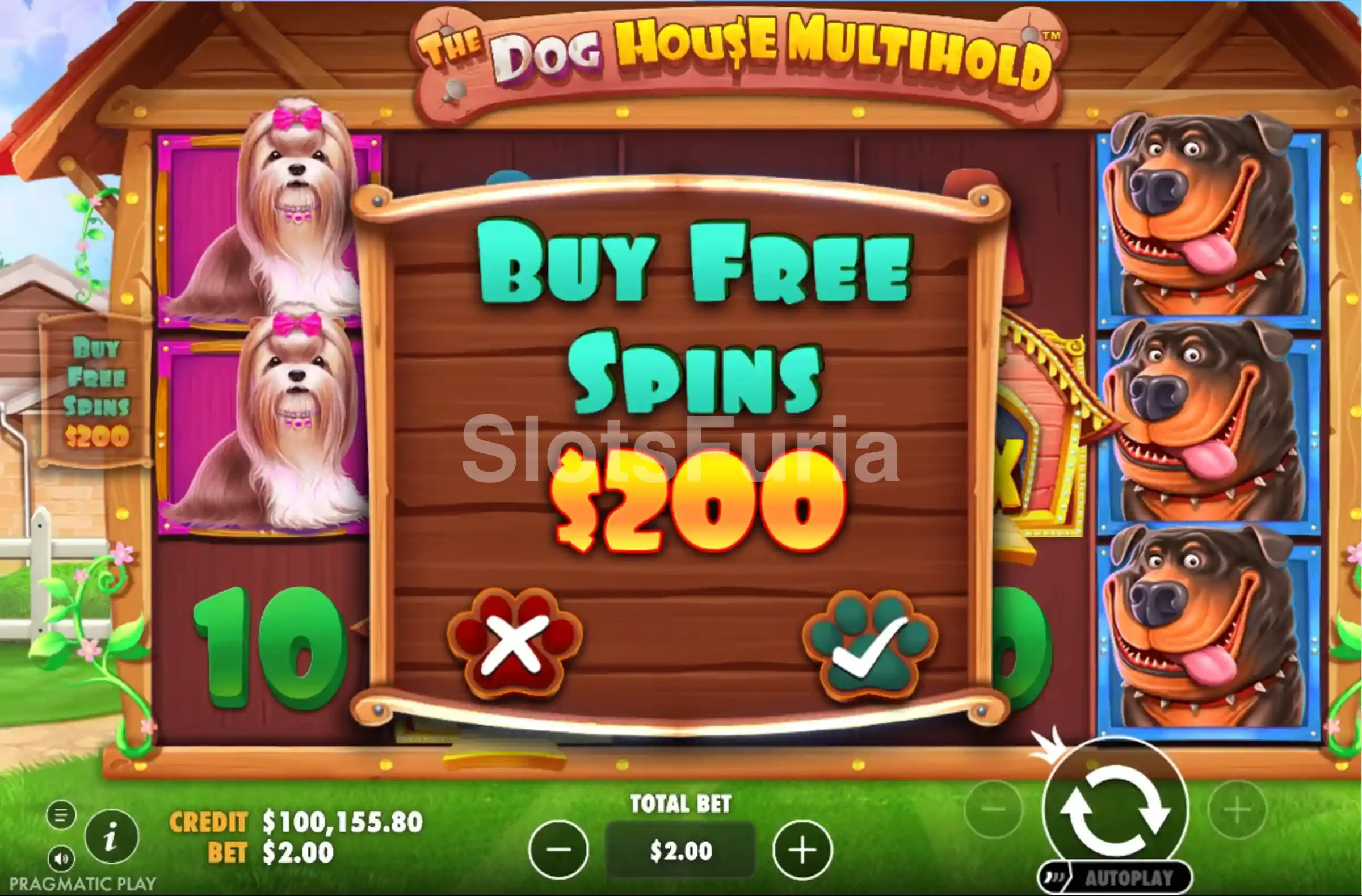 Compra de giros gratis de The Dog House Multihold, tragamonedas de Pragmatic Play