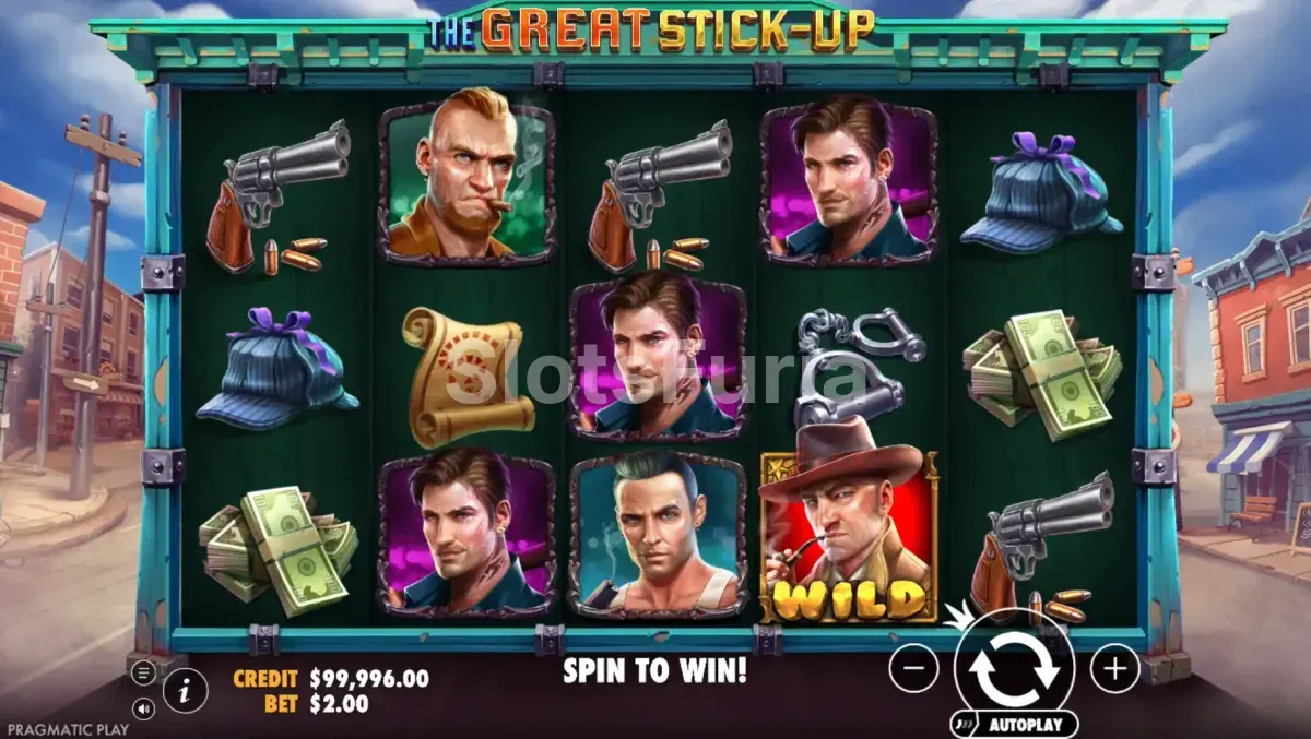 Base game de The Great Stick-Up en modo normal